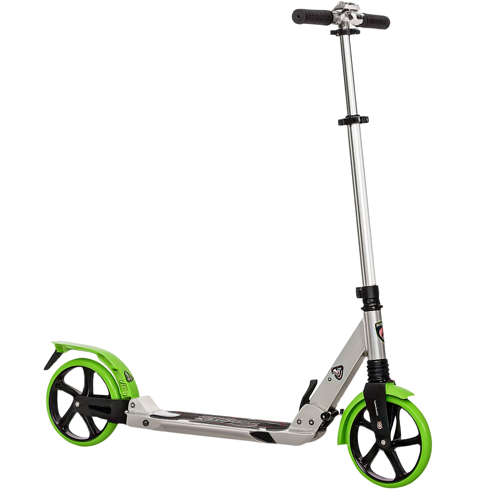 Folding Kick Scooter With Big Wheels For 14+ Teens Adult | Green