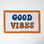 Orange Good Vibes Bath Mat 100% Cotton, 50 X 80 Cm