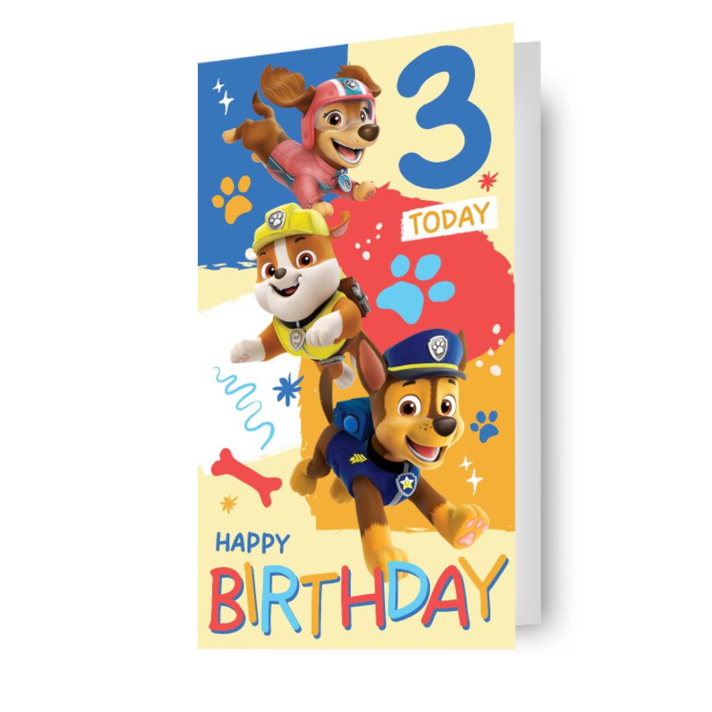 Age 3 Sticker Birthday Card Official Product