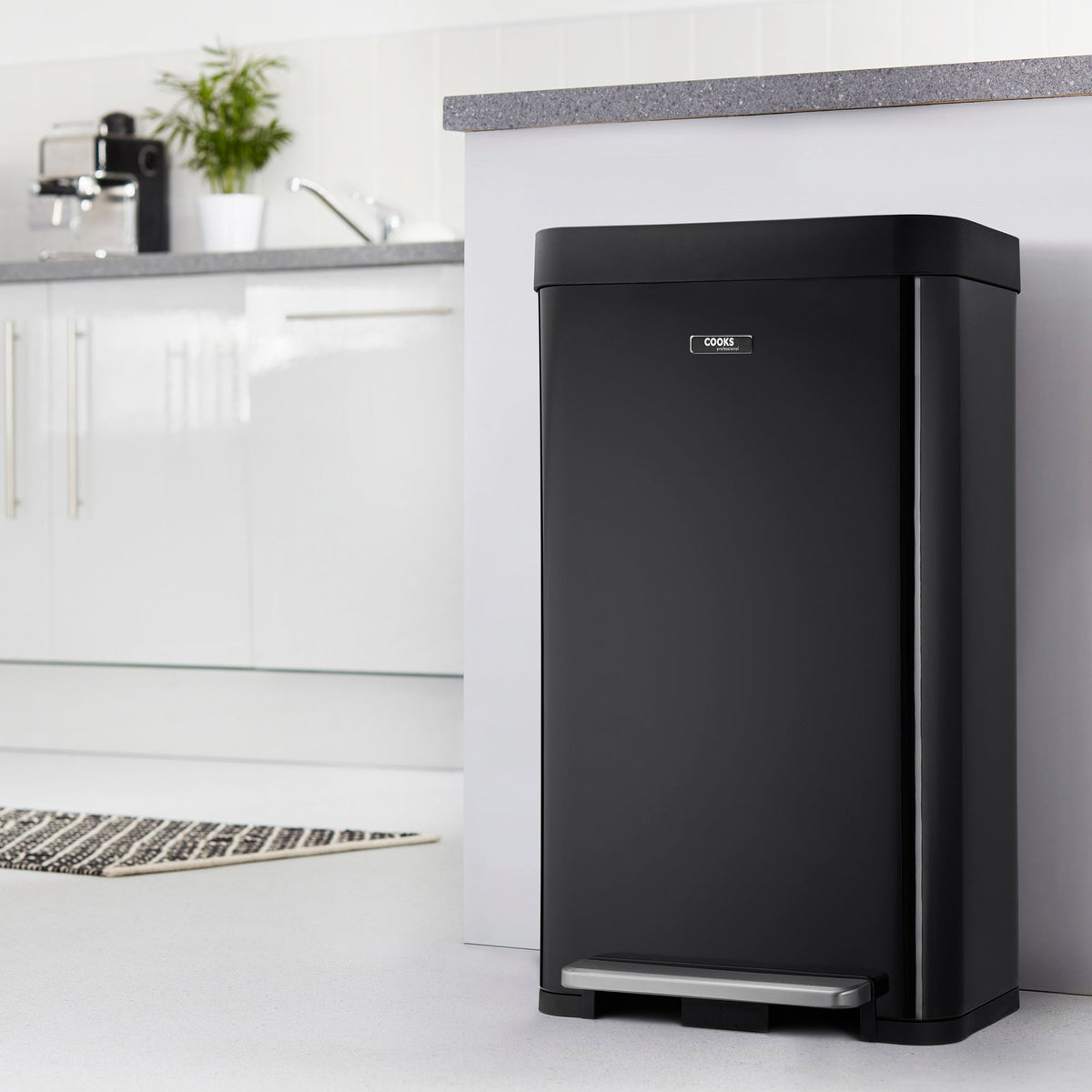 Xl Pedal Recycling Bin 65l | 65L | Black