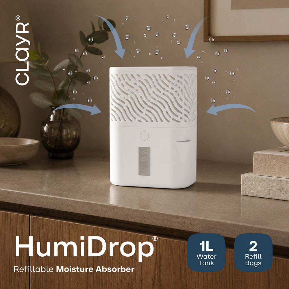 Humidrop Moisture Absorber With 2 X 480g Refill Bags | One Size | Off White