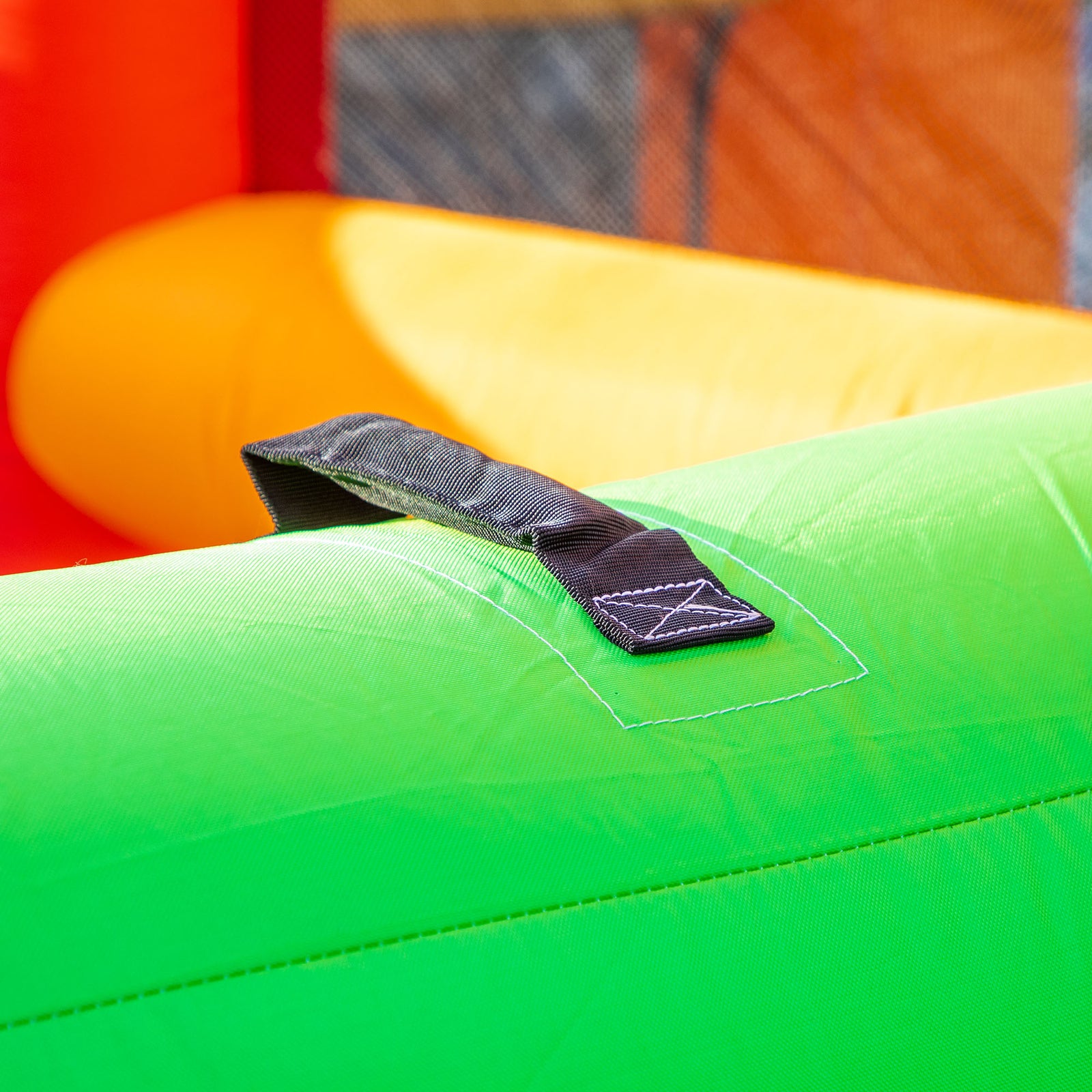 Kids Bouncy Castle With Double Slides Pool Trampoline With Blower