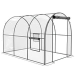 Polytunnel Greenhouse W/ Clear Cover 3x2x2m