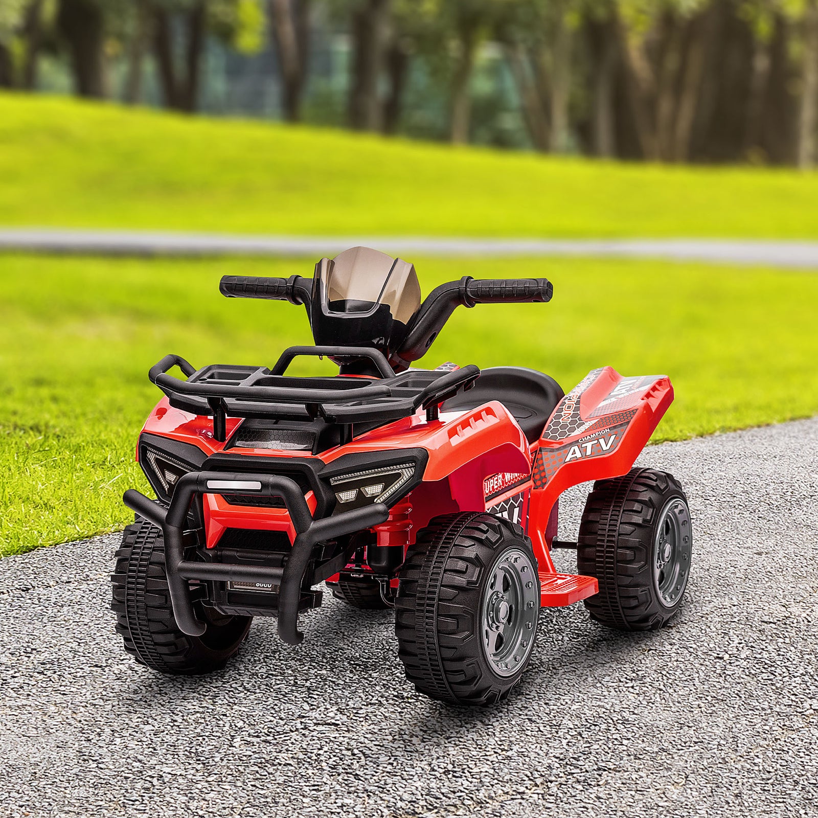 6v Kids Electric Ride On Car Toddler Quad Bike Atv For 18-36 Month | Red