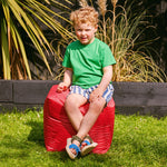 Outdoor Bean Cube Pouffe Bean Bag | Red