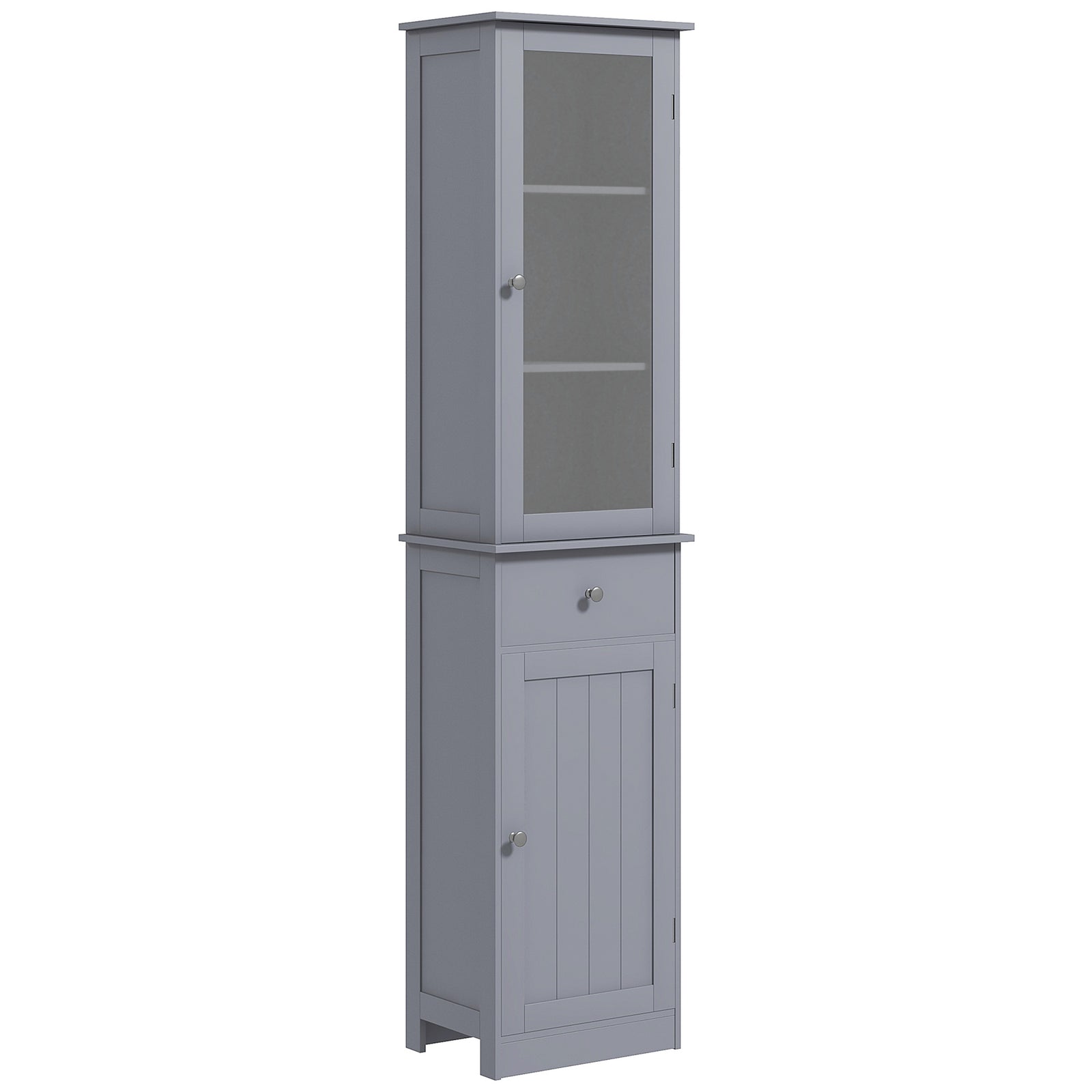 Storage Cabinet Organizer Tower With Shelves & Drawer | One Size