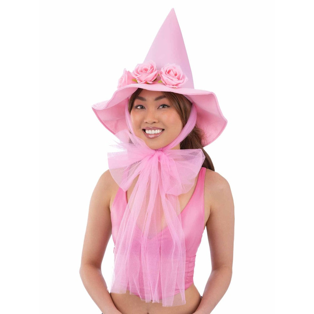 Pink Floral Good Witch Hat