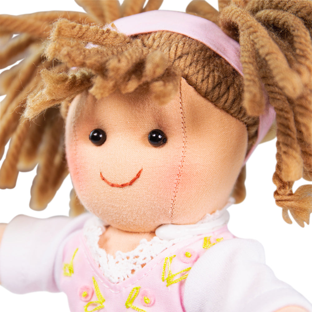 Rose - Small Soft Plush Ragdoll, 28cm Tall