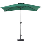 Waterproof Rectangular Parasol For Outdoor With Resin Base