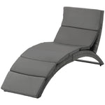 Rattan Sun Lounger Hammock With Cushion