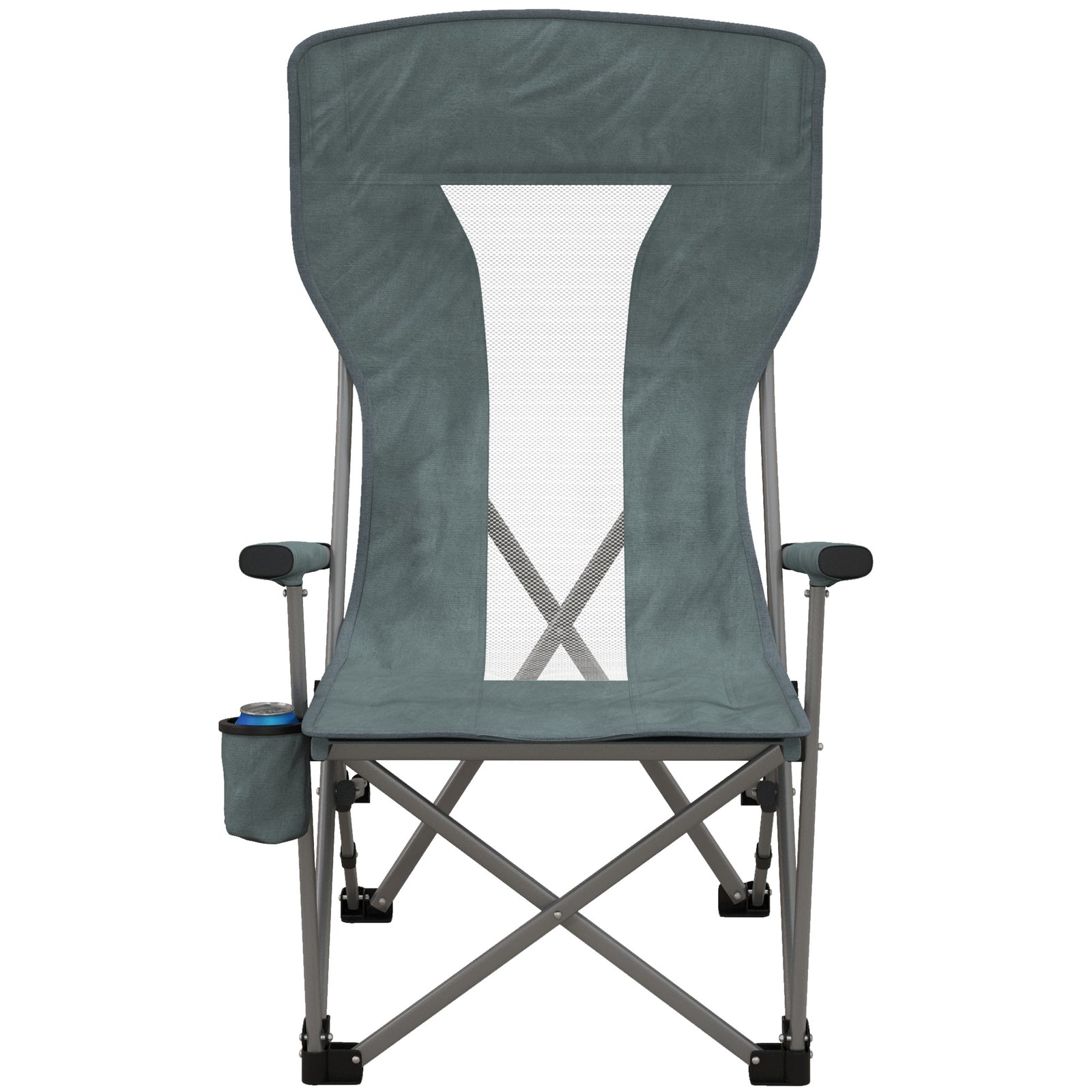Folding Camping Chair Heavy Duty Back Camp Fishing Chair