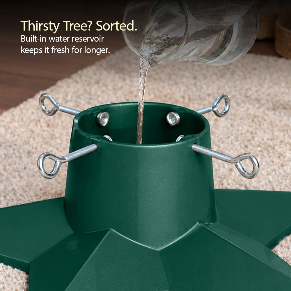 Premium Christmas Tree Stand With 1l Water Reservoir | Green
