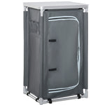 Outdoor 3-shelf Camping Cupboard Kitchen Station Cook Table