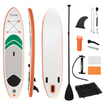 Paddle Board, 10'6", Non-slip,w/ Pump, Bag | White