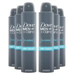 Men+care Classic Antiperspirant With 48h Sweat Protection Deo 200ml, 6 Pack