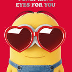 Despicable Me Minions 'i Only Have Eyes For You!' Valentine's Day Card Official Product