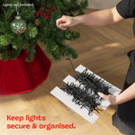 Ornament Storage Bag Box Cube With Lid And Handles | Red