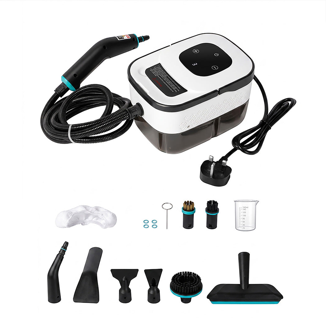 Steam Cleaner Handheld 6 Settings With Tank 105°c Heat For Kitchen White | White