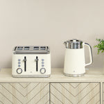 Rapid Boil Kettle & Toaster Set | Cream