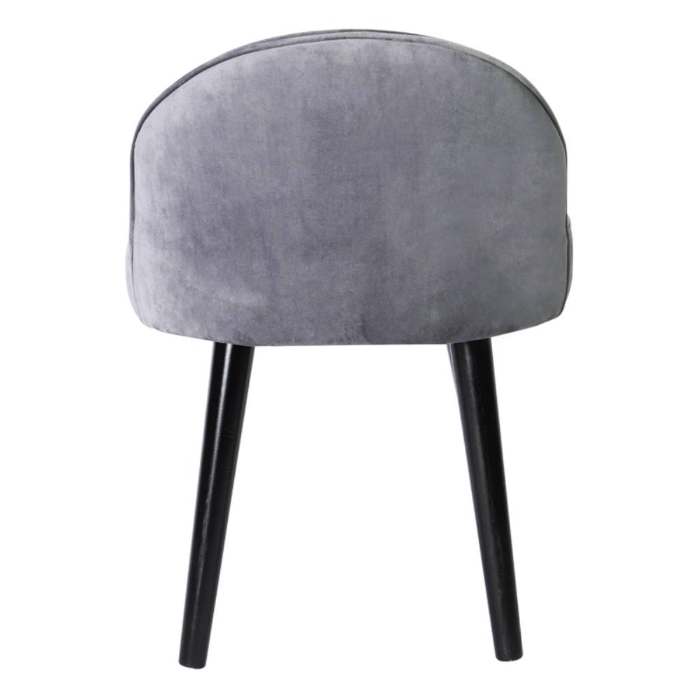 Modern Velvet Slipper Chair Dressing Table Chair With Solid Wood Legs
