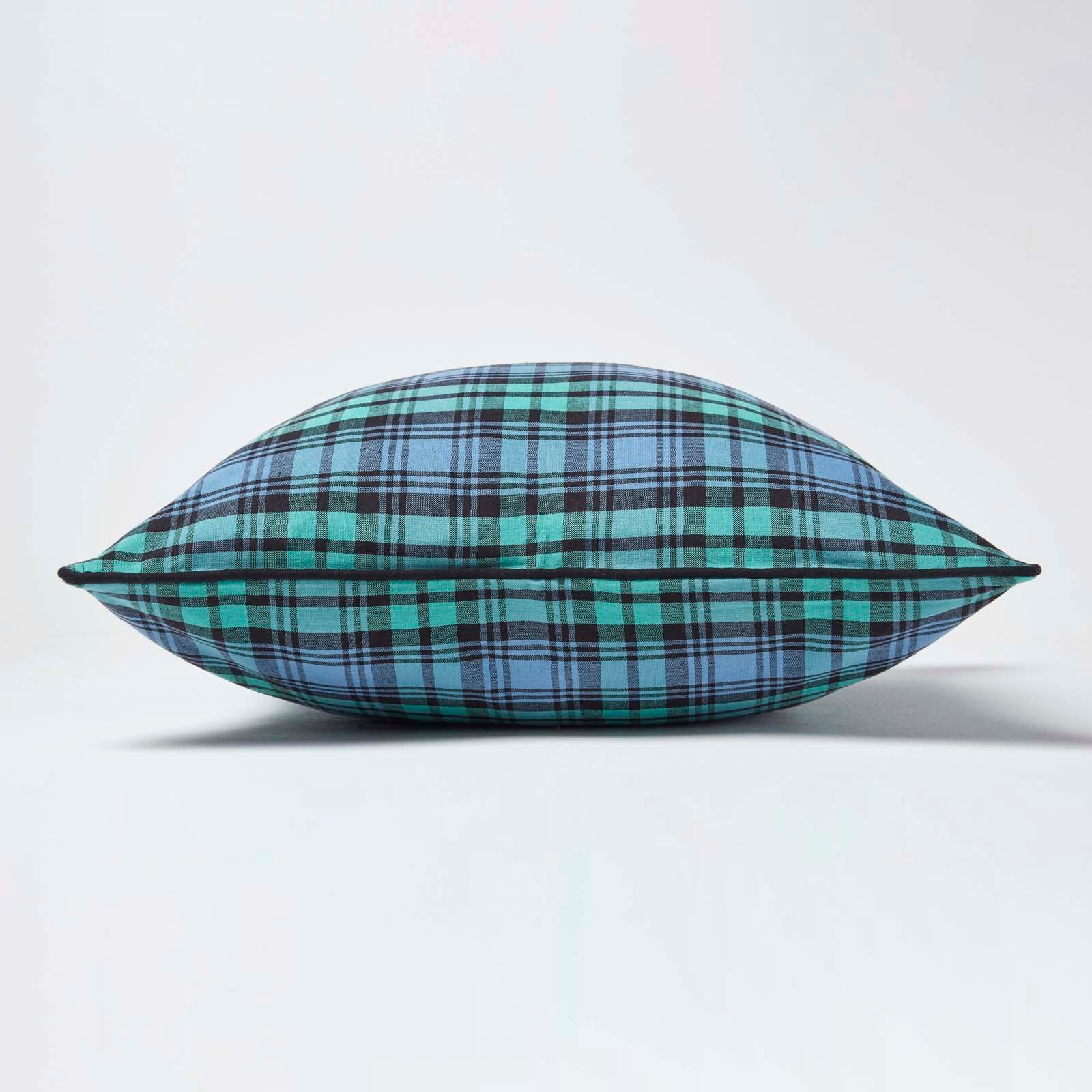 Tartan Check Cotton Cushion Cover | 60cm x 60cm | Blackwatch