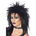 Rock Diva Long Mullet Wig | Black