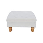 Breeins Teddy Fleece Upholstered Footstool