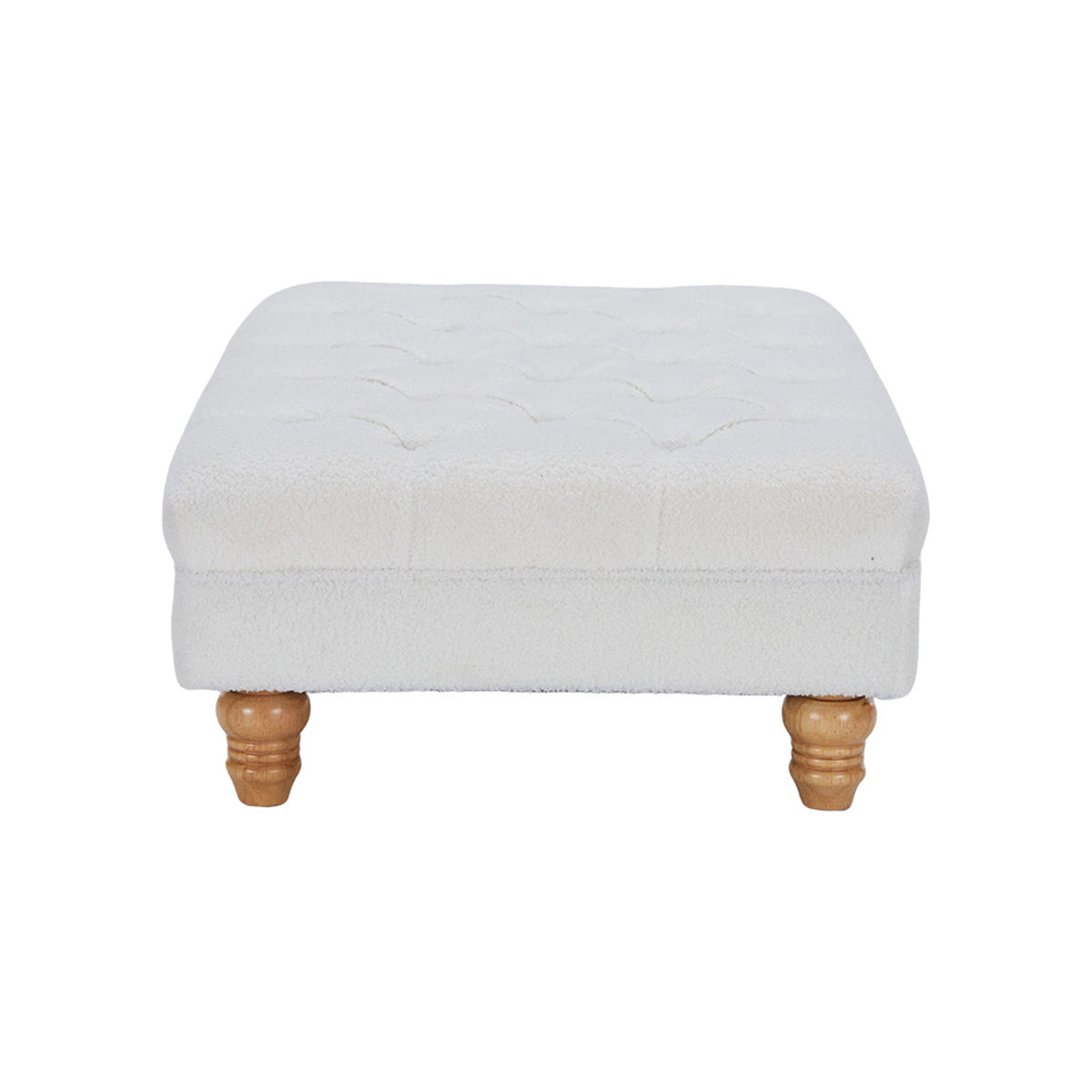 Breeins Teddy Fleece Upholstered Footstool