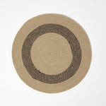 Braided 100% Cotton Round Placemats Set Of 4 | 40cm | Linen