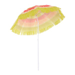 1.6m Hawaii Beach Sun Umbrella - Folding Parasol | Multi Colour