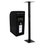 Post Box With Stand | Black