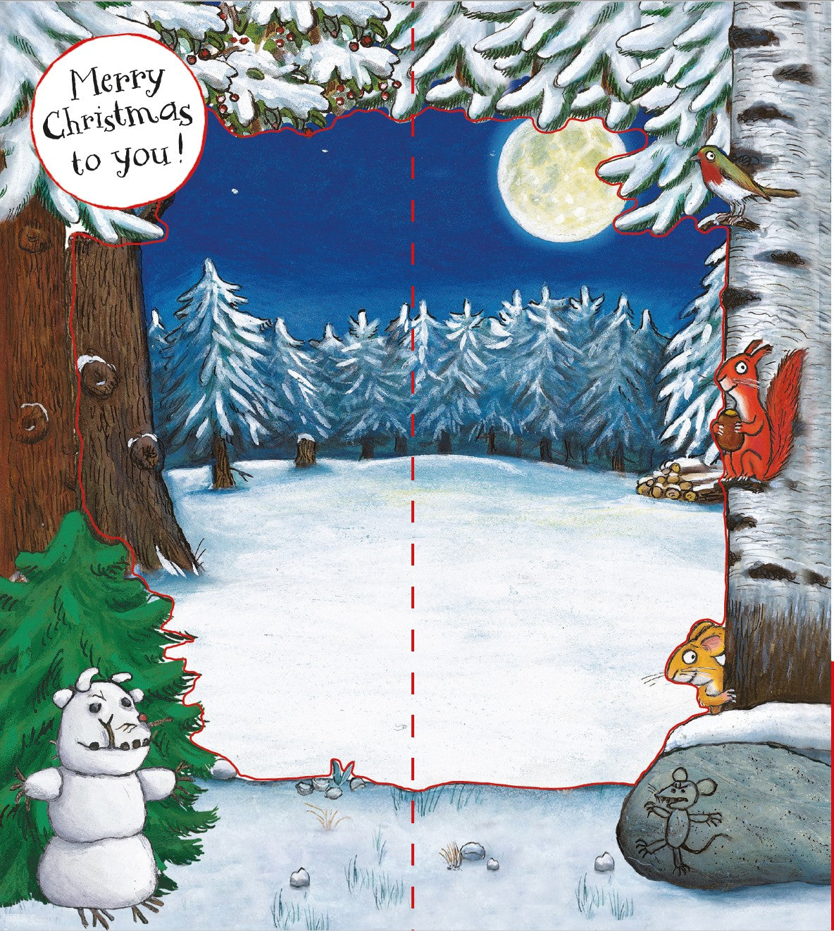The Gruffalo Pop Up Christmas Card Official Product