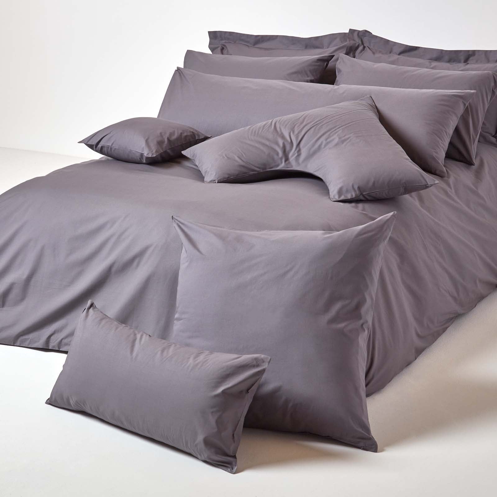 Egyptian Cotton V Shaped Pillowcase 200 Tc | V Shape | Dark Grey