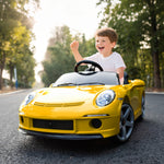 AIYAPLAY Electric Car For Kids 12v Licensed Ruf Gt For 3-5 Years