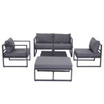 6pcs Garden Sectional Set W/ Coffee Table