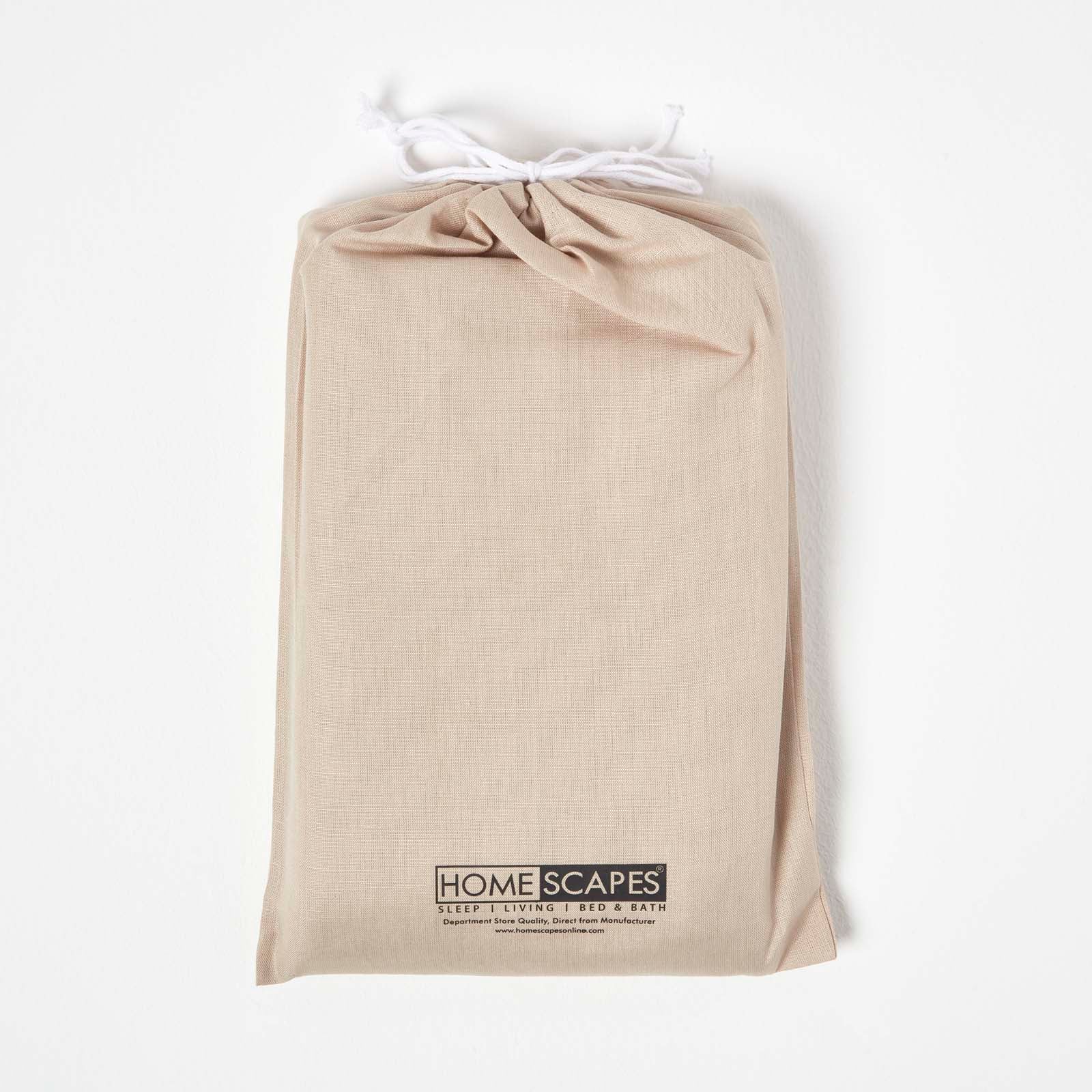 Linen Cot Bed Fitted Sheets 70 X 140 Cm, Pack Of 2 | Cot Bed | Natural