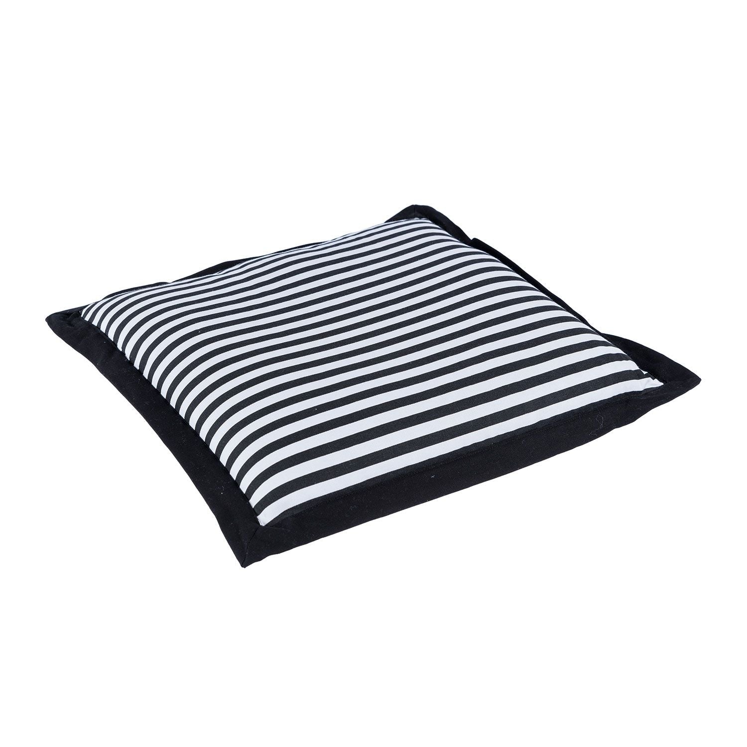 Striped Chair Seat Pad | 40cm x 40cm | Black & White