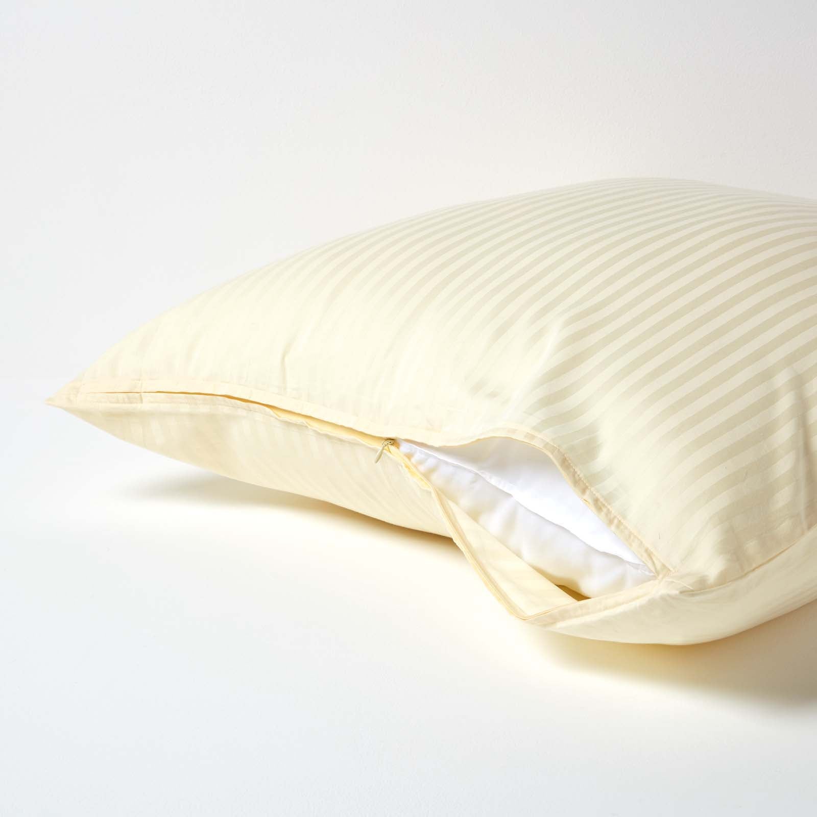 European Size Egyptian Cotton Pillowcase 330 Tc | 80cm x 80cm | Pastel Yellow