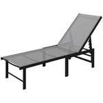 Sun Lounger, 5-level Reclining Sunbed