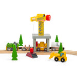 Yellow Crane Accessory for Wooden Train Sets
