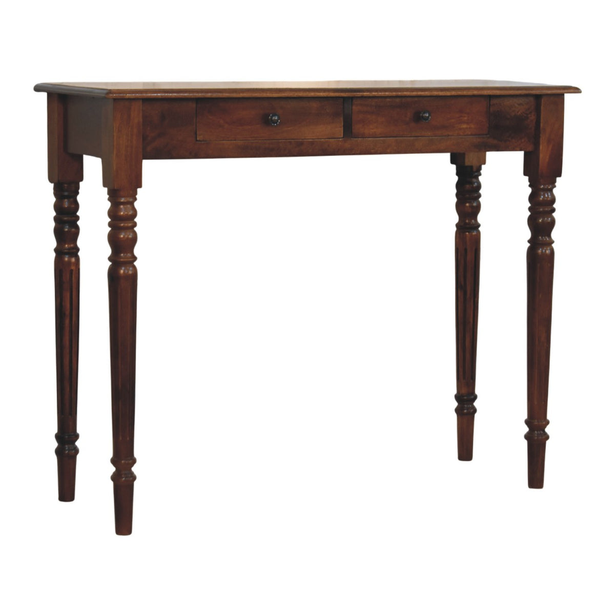 Solid Wood Heritage Turned-leg Console Table