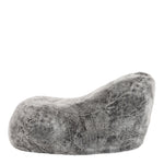 Faux Fur Bean Bag Lounger Giant Bean Bag Chair, Grey