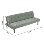 Contemporary Convertible Sofa Bed | Grey