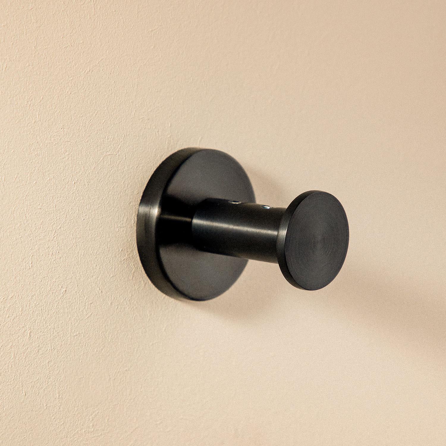 Towel Hook, Robe Hook Coat Hook Brushed Black Pvd Architect S+ Collection