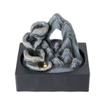 Indoor Tabletop Water Fountain With Mountain Rock Design 4-tier Cascading Bowls