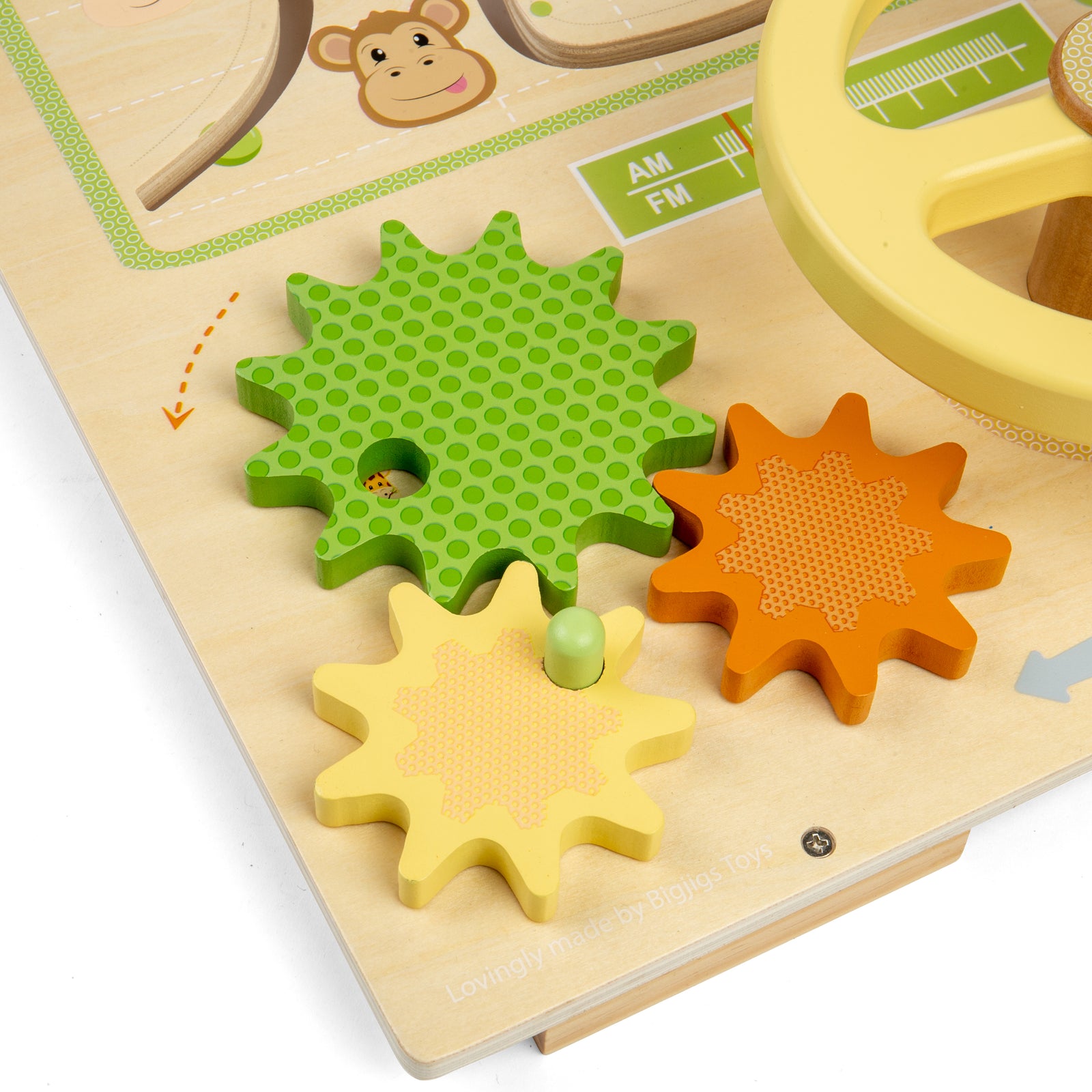 Wooden Jungle Busy Board For Toddlers
