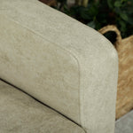 2 Seater Sofa, Velvet-feel Upholstered Loveseat For Small Space | Beige