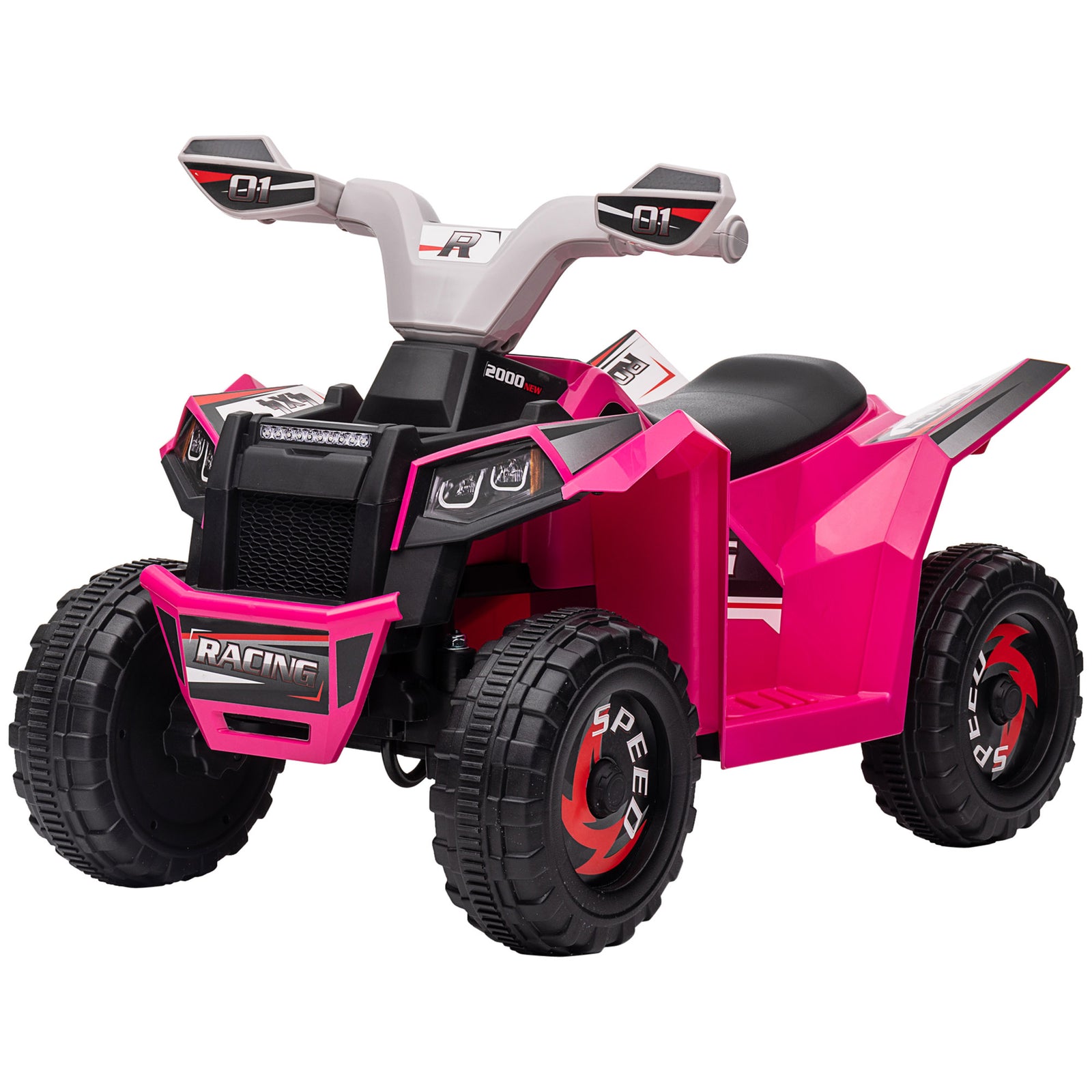 Electric Quad Bike, 6v Kids Ride-on Atv, For Ages 18-36 Months | Pink