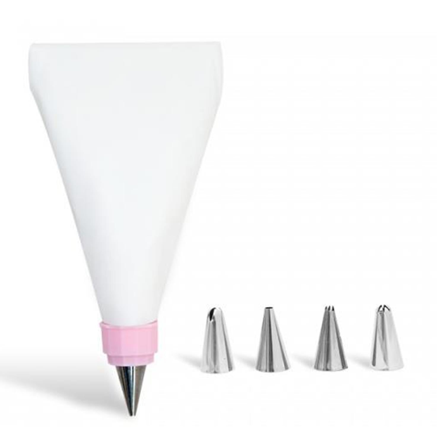 Haven Hilly's Kitchen Piping Bag With 5 Nozzles Double Pastry Pocket Cakes Decoration