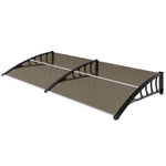 Door Canopy Outdoor Awning Rain Shelter For Window Porch | M | Brown